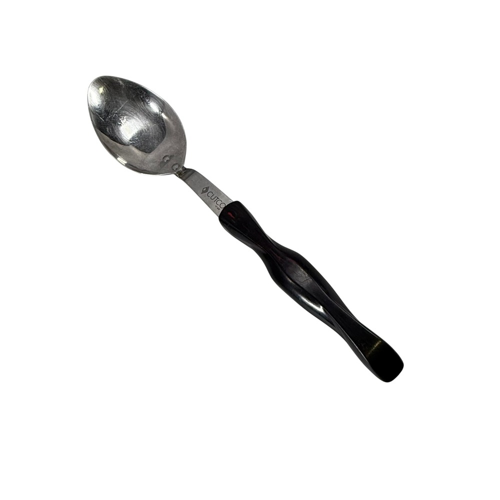 Cutco 17 KD Serving Spoon Brown Swirl Handle Stainless Steel Basting Utensil USA